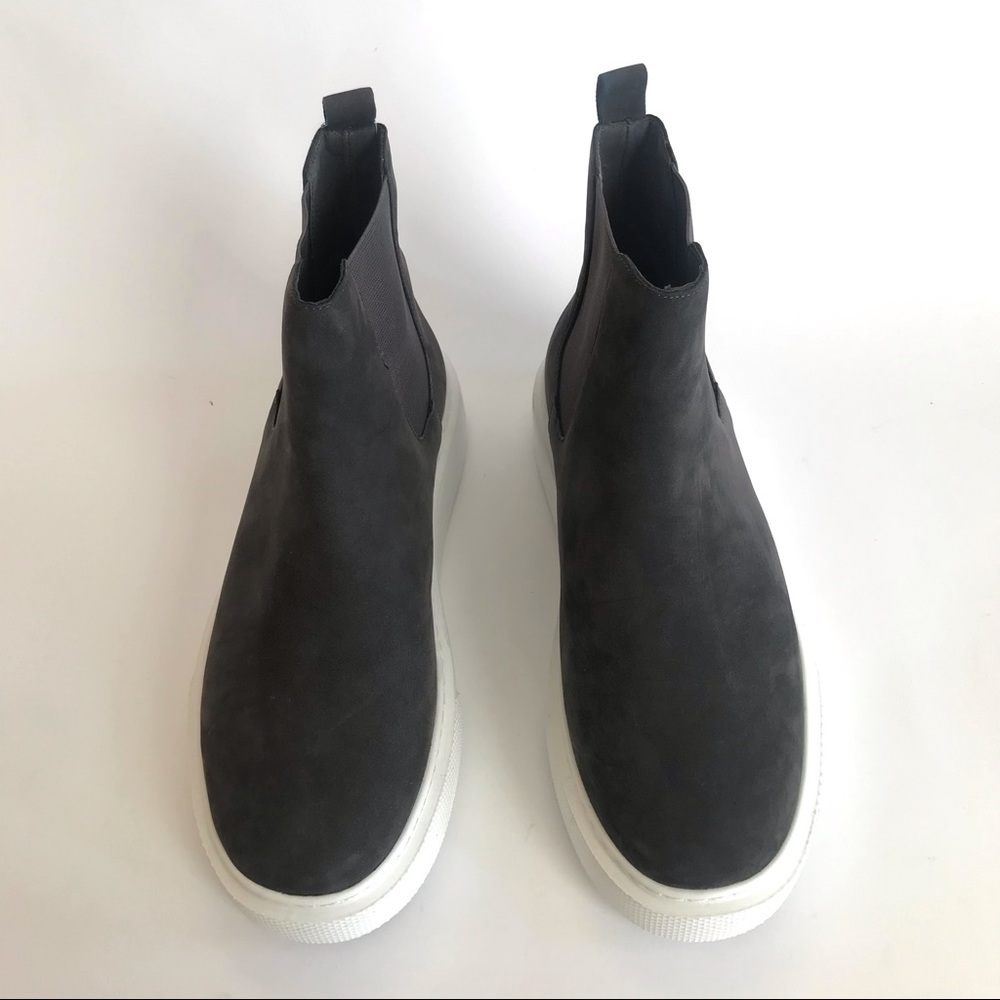 J/SLIDES NYC Dani Chelsea Gray Nubuck Suede Platform Slip On Bootie Sze 8.5 NIB - Picture 5 of 15